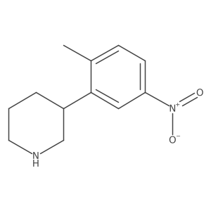 3-(2-Methyl-5-nitrophenyl)piperidine Structure
