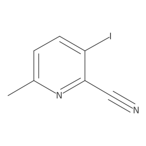 3-Iodo-6-methylpicolinonitrile结构式