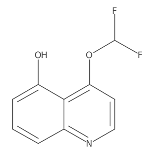 4-(Difluoromethoxy)quinolin-5-ol结构式