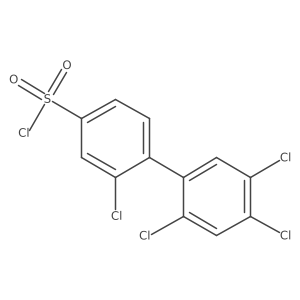 2,2',4',5'-Tetrachlorobiphenyl-4-sulfonyl chloride Structure