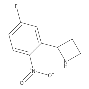 2-(5-Fluoro-2-nitrophenyl)azetidine结构式