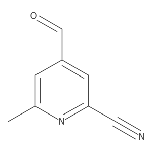 4-Formyl-6-methylpyridine-2-carbonitrile Structure
