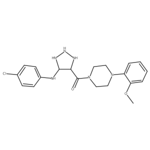 [5-(4-Chloroanilino)triazolidin-4-yl]-[4-(2-methoxyphenyl)piperazin-1-yl]methanone Structure