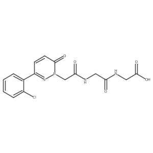 N-{[3-(2-chlorophenyl)-6-oxopyridazin-1(6H)-yl]acetyl}glycylglycine Structure