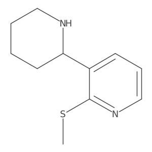 2-(Methylthio)-3-(piperidin-2-yl)pyridine Structure