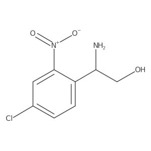 2-Amino-2-(4-chloro-2-nitrophenyl)ethan-1-ol Structure