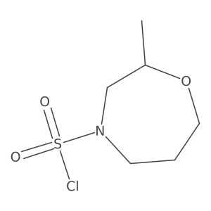2-Methyl-1,4-oxazepane-4-sulfonyl chloride Structure