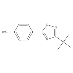 4-(3-(Tert-butyl)-1,2,4-oxadiazol-5-yl)phenol结构式