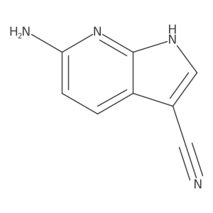 6-amino-1H-pyrrolo[2,3-b]pyridine-3-carbonitrile结构式