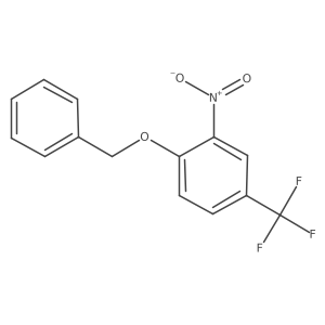 1-(Benzyloxy)-2-nitro-4-(trifluoromethyl)benzene结构式