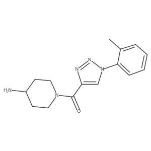 (4-Aminopiperidin-1-yl)(1-(o-tolyl)-1H-1,2,3-triazol-4-yl)methanone结构式