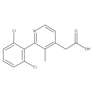 2-(2,6-Dichlorophenyl)-3-methylpyridine-4-acetic acid结构式