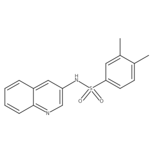 3,4-dimethyl-N-(3-quinolinyl)benzenesulfonamide结构式