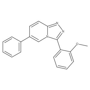 3-(2-Methoxyphenyl)-6-phenyl-1,2,4-triazolo[4,3-a]pyridine结构式