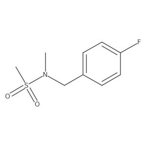 N-(4-fluorobenzyl)-N-methylmethanesulfonamide结构式