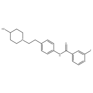 2-fluoro-N-{4-[2-(4-hydroxypiperidin-1-yl)ethyl]phenyl}pyridine-4-carboxamide Structure