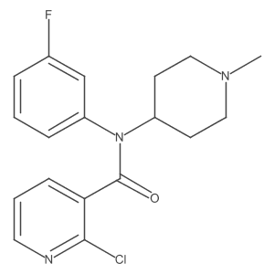 2-Chloro-N-(3-fluorophenyl)-N-(1-methylpiperidin-4-YL)pyridine-3-carboxamide Structure