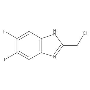 1H-Benzimidazole, 2-(chloromethyl)-5-fluoro-6-iodo- Structure