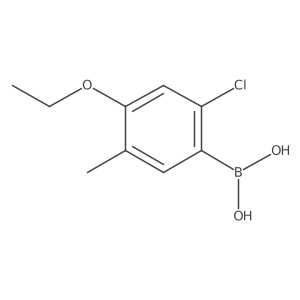 (2-Chloro-4-ethoxy-5-methylphenyl)boronic acid结构式