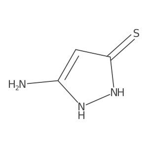 5-Amino-1,2-dihydro-3H-pyrazole-3-thione Structure