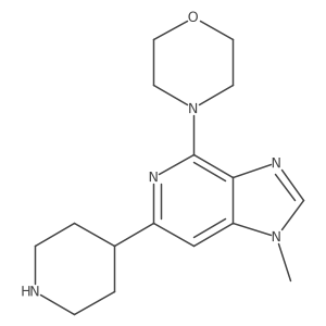 4-(1-Methyl-6-(piperidin-4-yl)-1H-imidazo[4,5-c]pyridin-4-yl)morpholine Structure