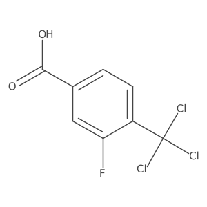 3-Fluoro-4-(trichloromethyl)benzoic acid结构式