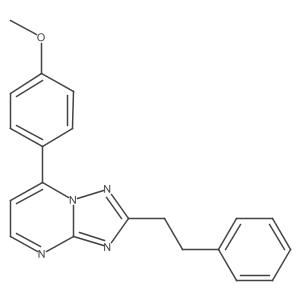 7-(4-Methoxyphenyl)-2-phenethyl[1,2,4]triazolo[1,5-a]pyrimidine结构式