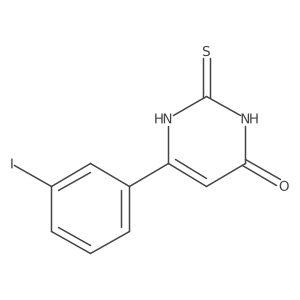 6-(3-iodophenyl)-2-thioxo-2,3-dihydropyrimidin-4(1H)-one Structure