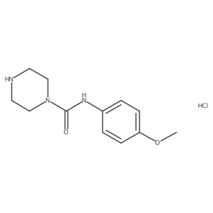 N-(4-methoxyphenyl)piperazine-1-carboxamide hydrochloride结构式