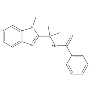 N-[2-(1-methyl-1H-1,3-benzodiazol-2-yl)propan-2-yl]benzamide Structure