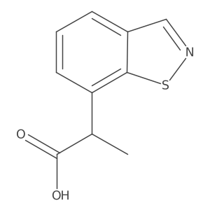 2-(1,2-Benzothiazol-7-yl)propanoic acid结构式