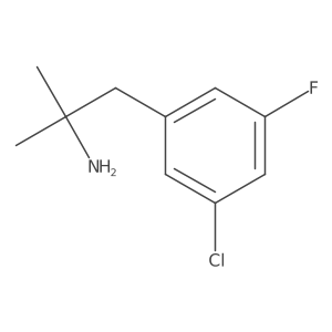 1-(3-Chloro-5-fluorophenyl)-2-methylpropan-2-amine Structure