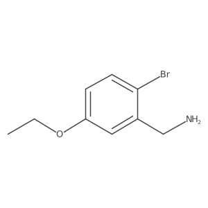 (2-Bromo-5-ethoxyphenyl)methanamine Structure