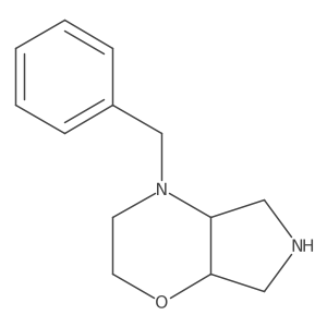 (4aS,7aR)-4-Benzyloctahydropyrrolo[3,4-b][1,4]oxazine结构式