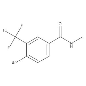 4-Bromo-N-methyl-3-(trifluoromethyl)benzamide Structure