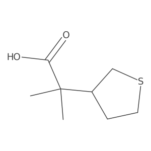 2-Methyl-2-(thiolan-3-yl)propanoic acid结构式