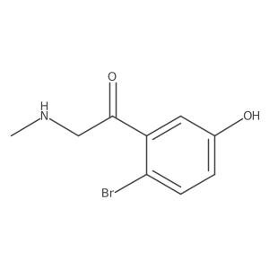 1-(2-Bromo-5-hydroxyphenyl)-2-(methylamino)ethan-1-one Structure