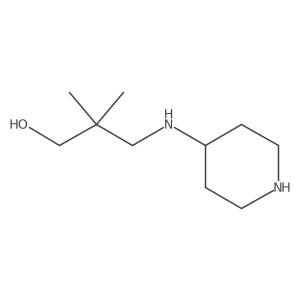 2,2-Dimethyl-3-(piperidin-4-ylamino)propan-1-ol Structure