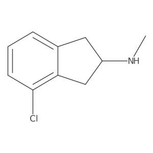 4-chloro-N-methyl-2,3-dihydro-1H-inden-2-amine结构式