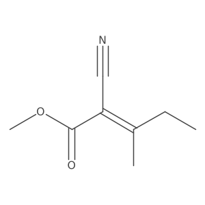 2-Cyano-3-methyl-2-pentenoic acid methyl ester Structure