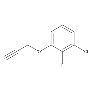 1-Chloro-2-fluoro-3-prop-2-ynoxybenzene结构式