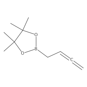 2-Buta-2,3-dienyl-4,4,5,5-tetramethyl-1,3,2-dioxaborolane结构式