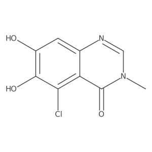 5-Chloro-6,7-dihydroxy-3-methyl-4(3H)-quinazolinone结构式