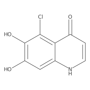 5-Chloro-6,7-dihydroxy-4(1H)-quinolinone结构式