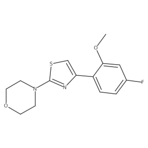 4-[4-(4-Fluoro-2-methoxyphenyl)-1,3-thiazol-2-yl]morpholine Structure