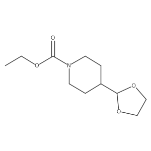 Ethyl 4-(1,3-dioxolan-2-yl)piperidine-1-carboxylate Structure