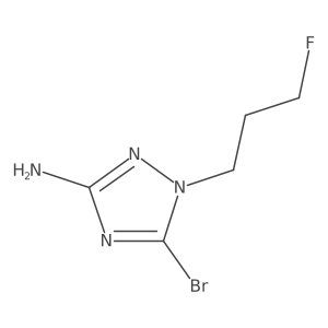 5-Bromo-1-(3-fluoropropyl)-1H-1,2,4-triazol-3-amine结构式