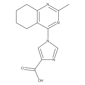 1-(2-Methyl-5,6,7,8-tetrahydroquinazolin-4-yl)-1H-imidazole-4-carboxylic acid结构式