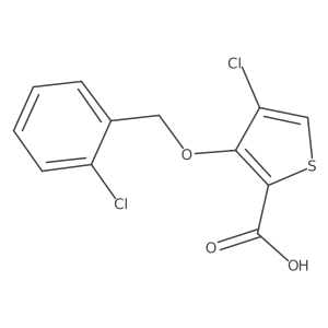 4-Chloro-3-((2-chlorobenzyl)oxy)thiophene-2-carboxylic acid Structure