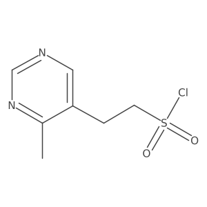 2-(4-Methylpyrimidin-5-yl)ethane-1-sulfonyl chloride结构式